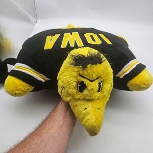 Iowa Hawkeyes Plush Pillow Pets Figure One Size Black NCAA Football Mascot